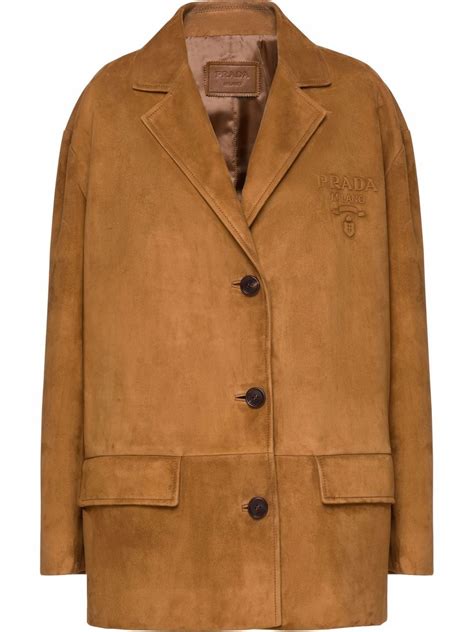 prada suede blazer|prada women's down coat.